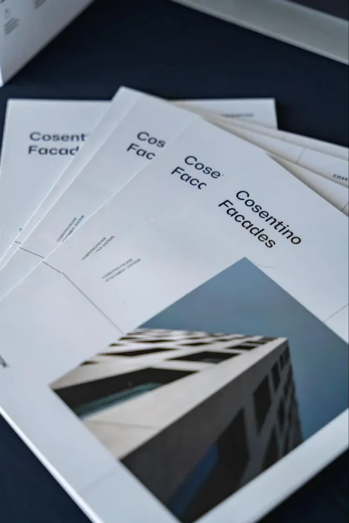 Event marketing materials displayed at a corporate conference