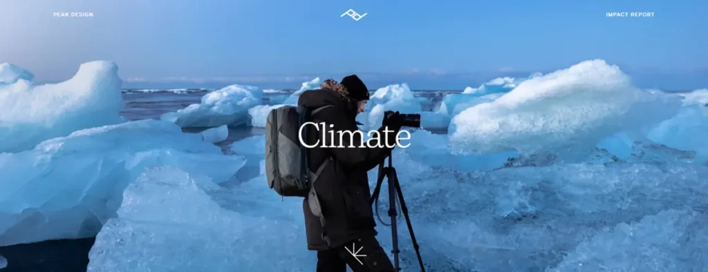 Environmental photographer capturing melting icebergs, highlighting climate change documentation through visual storytelling